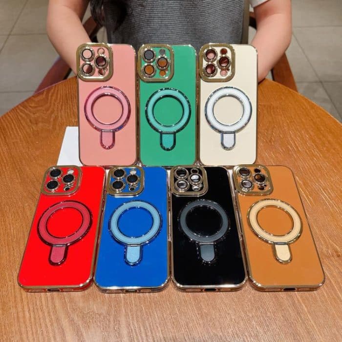 Charm Eye Electroplating Metal Holder Phone Case, For iPhone 12, For iPhone 12 Pro Max, For iPhone 12 Pro – Bild 2