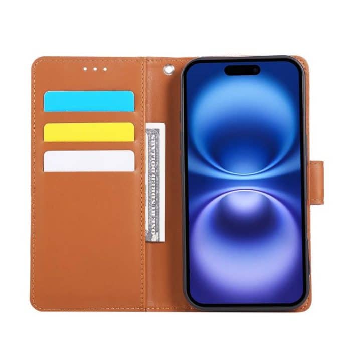 Rose Flower Embossed 3-Card Slots Leather Phone Case, For iPhone 16, For iPhone 15 Pro Max, For iPhone 15 Pro, For iPhone 15 Plus / 14 Plus – Bild 4