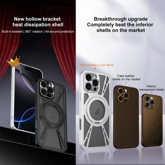 Cooling Hollow Metal Holder MagSafe Phone Case, For iPhone 12, For iPhone 12 Pro Max, For iPhone 12 Pro – Bild 2