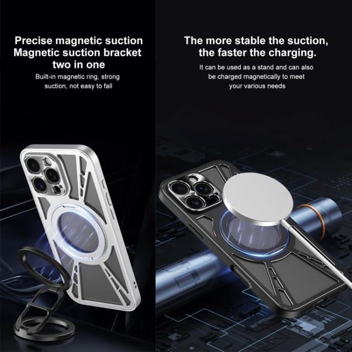 Cooling Hollow Metal Holder MagSafe Phone Case, For iPhone 12, For iPhone 12 Pro Max, For iPhone 12 Pro – Bild 7
