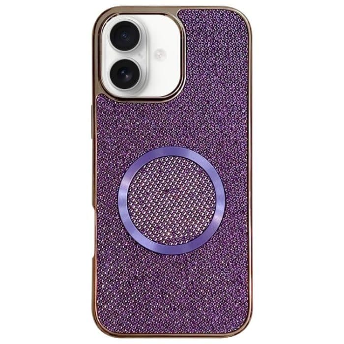 Electroplating PC Glitter Grain MagSafe Phone Case, For iPhone 15, For iPhone 14 Plus, For iPhone 14, For iPhone 14 Pro – Bild 1