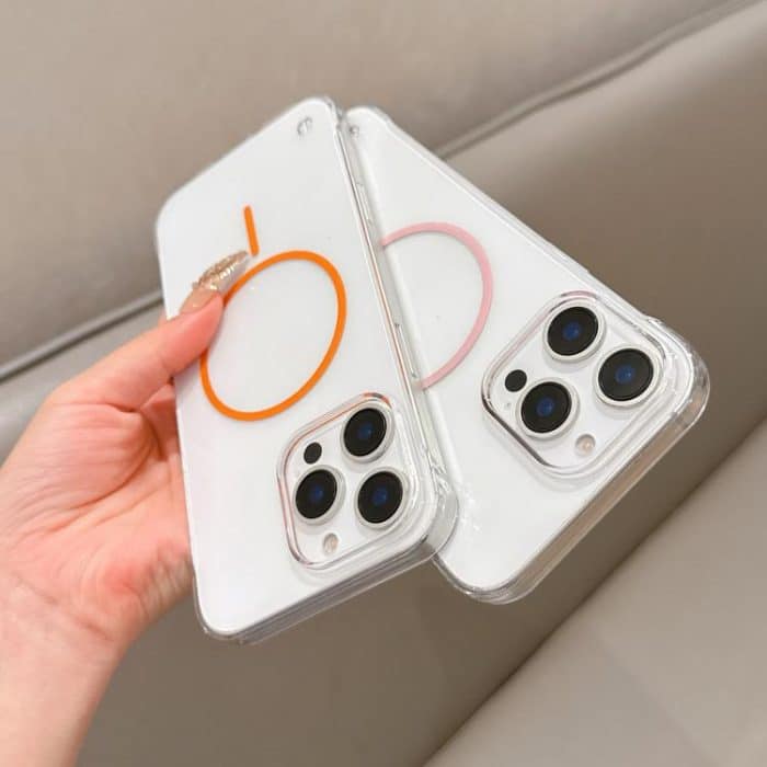 Half Frame Transparent PC MagSafe Phone Case, For iPhone 12, For iPhone 12 Pro Max, For iPhone 12 Pro – Bild 4