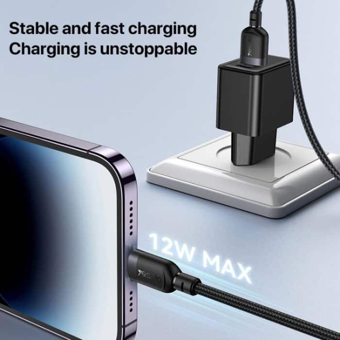 Yesido 12W 2.4A USB to 8 Pin Charging Data Cable – Bild 4