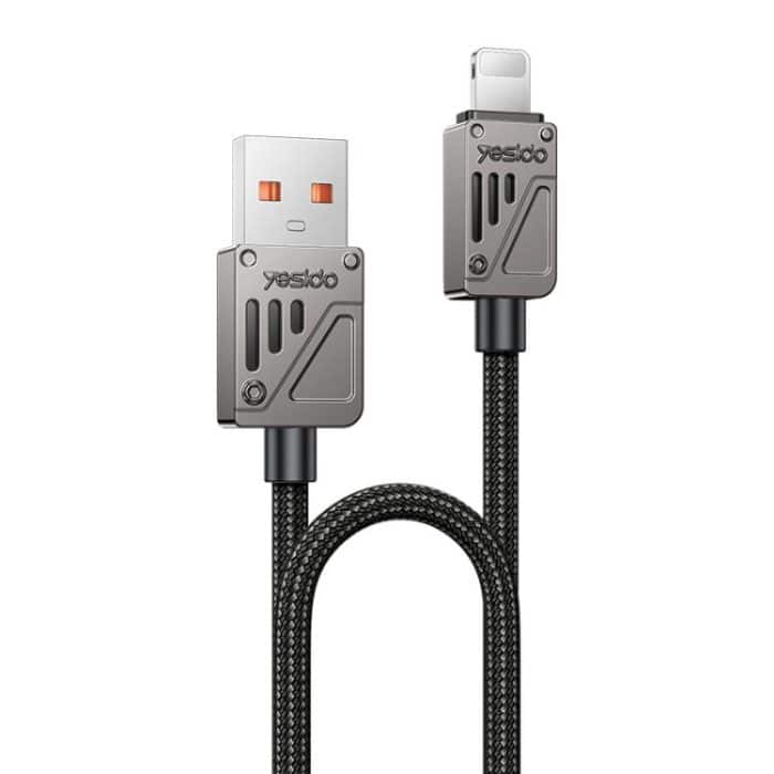 Yesido CA135L 12W 2.4A USB to 8 Pin Zinc Alloy Data Cable – Bild 1