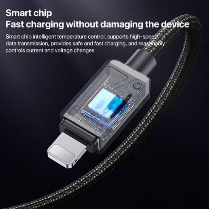 Yesido CA135L 12W 2.4A USB to 8 Pin Zinc Alloy Data Cable – Bild 4