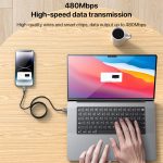 Yesido CA135L 12W 2.4A USB to 8 Pin Zinc Alloy Data Cable – Bild 6