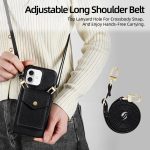 Litchi Texture Vertical Card Bag Holder Phone Case with Long Lanyard, For iPhone 13 Pro Max, For iPhone 13 Pro, For iPhone 12 / 12 Pro, For iPhone 12 Pro Max – Bild 7