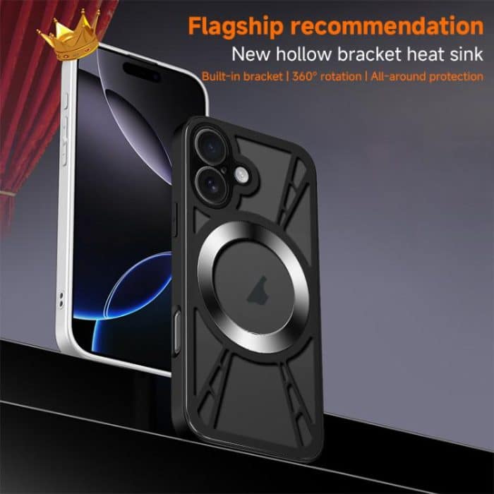 Silikonkühlung Hohlmetall MagSafe Telefonhülle – Bild 2