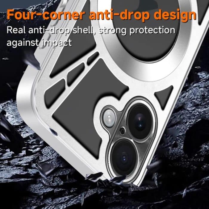 Silikonkühlung Hohlmetall MagSafe Telefonhülle – Bild 4