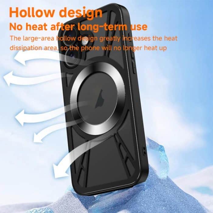 Silikonkühlung Hohlmetall MagSafe Telefonhülle – Bild 6