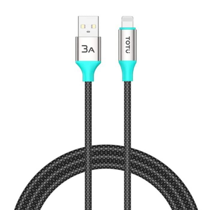 EDA007929701A.jpg TOTU CB-21-L 15W USB to 8 Pin Aluminum Alloy Braided Data Cable – Bild 1