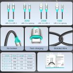 TOTU CB-21-L 15W USB to 8 Pin Aluminum Alloy Braided Data Cable – Bild 4