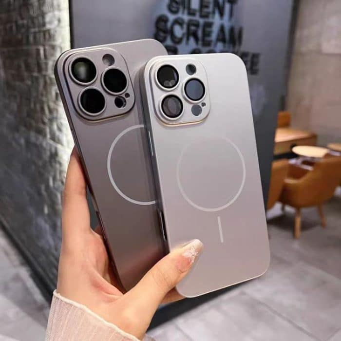 Matte Frosted Fine Circle MagSafe Lens Protection Phone Case, For iPhone 11 – Bild 7