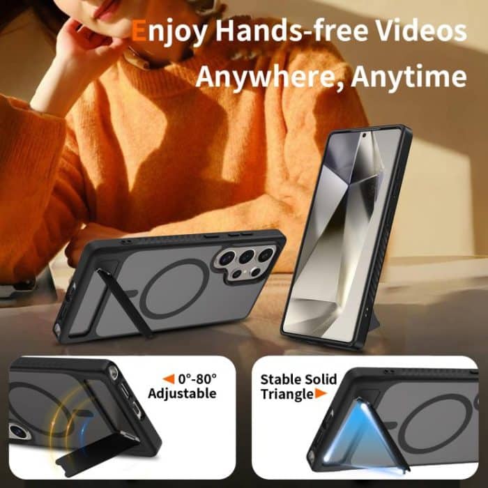 Frosted Holder PC Hybrid TPU MagSafe Phone Case – Bild 5