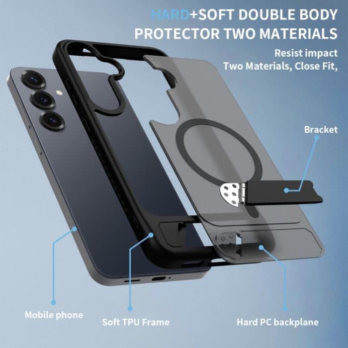 Frosted Holder PC Hybrid TPU MagSafe Phone Case – Bild 4