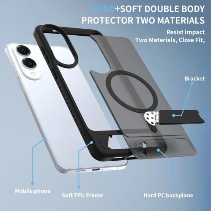 Frosted Holder PC Hybrid TPU MagSafe Phone Case – Bild 4