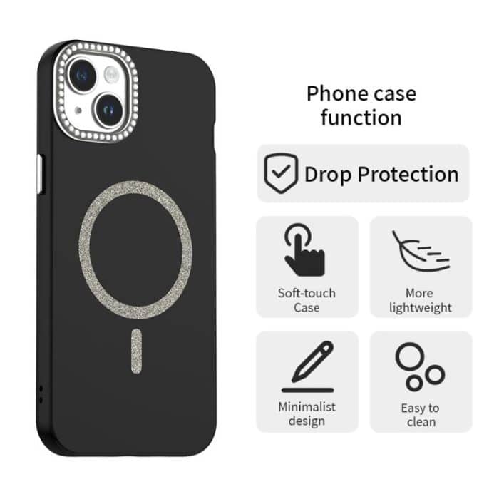 Glitter Rhinestones Series Magsafe PC Hybrid TPU Phone Case, For iPhone 11 Pro Max, For iPhone 11, For iPhone 11 Pro – Bild 2