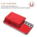 Solid Color Horizontal Magnetic Card Bag RFID MagSafe Phone Case – Bild 2