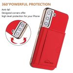 Solid Color Horizontal Magnetic Card Bag RFID MagSafe Phone Case – Bild 3