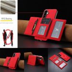 Solid Color Horizontal Magnetic Card Bag RFID MagSafe Phone Case – Bild 6