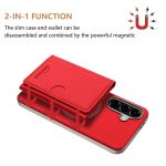 Solid Color Horizontal Magnetic Card Bag RFID MagSafe Phone Case – Bild 2