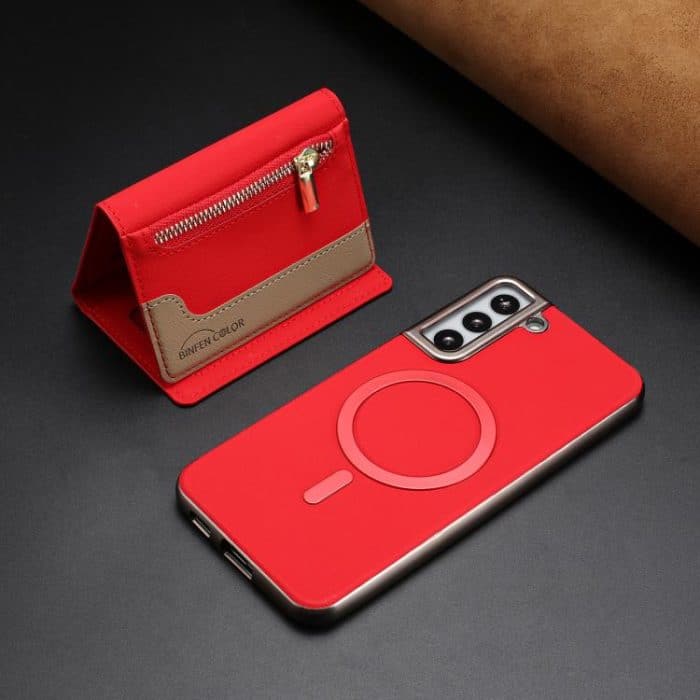 Zipper Horizontal Magnetic Card Bag RFID MagSafe Phone Case – Bild 5