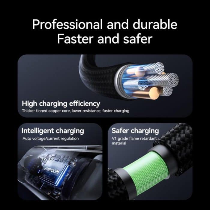 JOYROOM S-A16 Pro Prism Series 3A Digital Display USB to 8 Pin Fast Charging Data Cable, Length: 1.2m – Bild 8