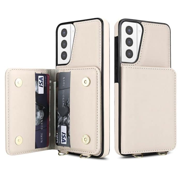 Crossbody Dual-buckle Wallet RFID Back Leather Phone Case – Bild 2