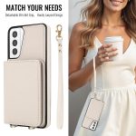 Crossbody Dual-buckle Wallet RFID Back Leather Phone Case – Bild 3