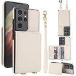 Crossbody Dual-buckle Wallet RFID Back Leather Phone Case