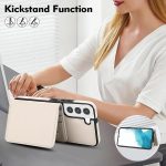 Crossbody Dual-buckle Wallet RFID Back Leather Phone Case – Bild 7