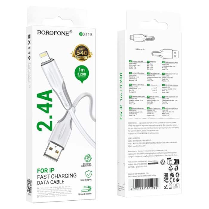 Borofone BX119 New USB to 8 Pin Charge Data Cable, Length:1m – Bild 6