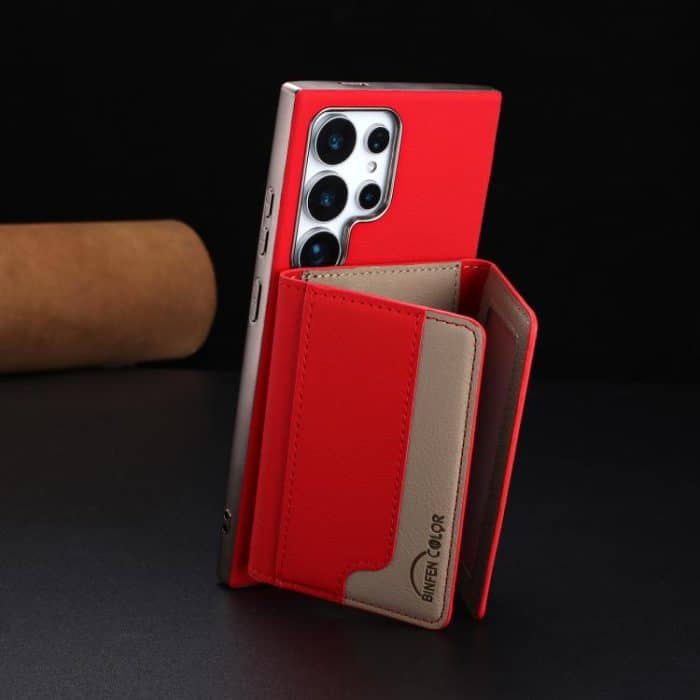 Colour Matching Horizontal Magnetic Card Bag RFID MagSafe Phone Case – Bild 6