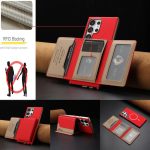 Colour Matching Horizontal Magnetic Card Bag RFID MagSafe Phone Case – Bild 7