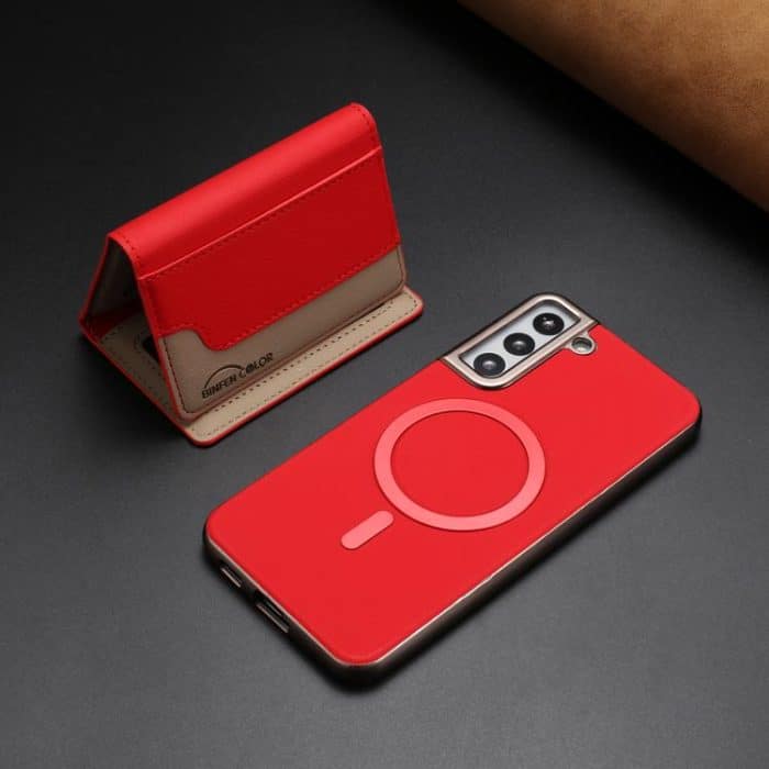 Colour Matching Horizontal Magnetic Card Bag RFID MagSafe Phone Case – Bild 5
