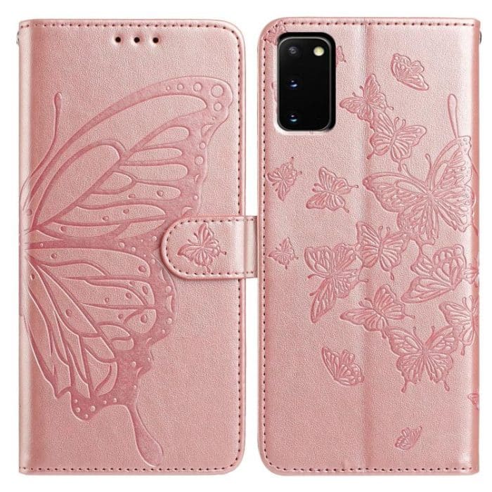Butterfly Flutter Pattern Embossed Leather Phone Case – Bild 1