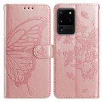 Butterfly Flutter Pattern Embossed Leather Phone Case