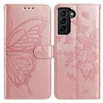Butterfly Flutter Pattern Embossed Leather Phone Case