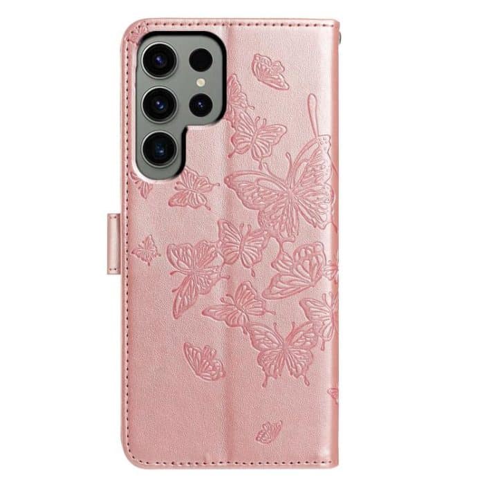 Butterfly Flutter Pattern Embossed Leather Phone Case – Bild 3