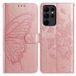 Butterfly Flutter Pattern Embossed Leather Phone Case