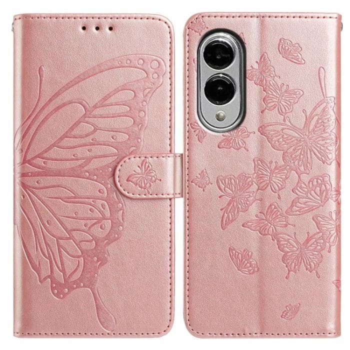 EDA008067021A.jpg Butterfly Flutter Pattern Embossed Leather Phone Case – Bild 1