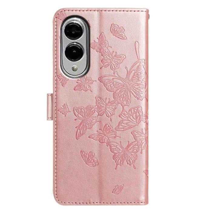 Butterfly Flutter Pattern Embossed Leather Phone Case – Bild 3
