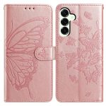 Butterfly Flutter Pattern Embossed Leather Phone Case