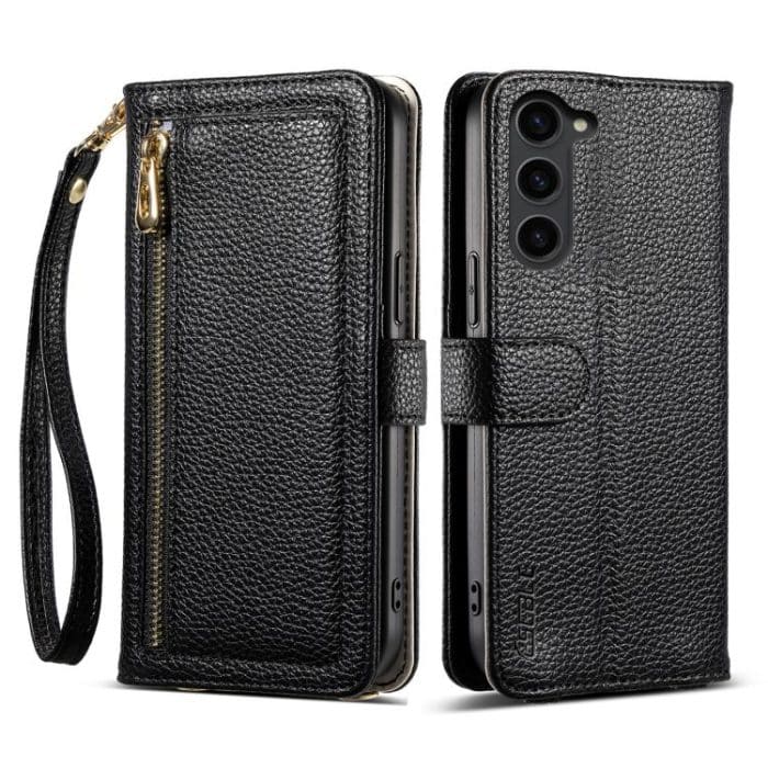 ESEBLE E11 Colorful Litchi Pattern Zipper Wallet Leather Phone Case – Bild 1