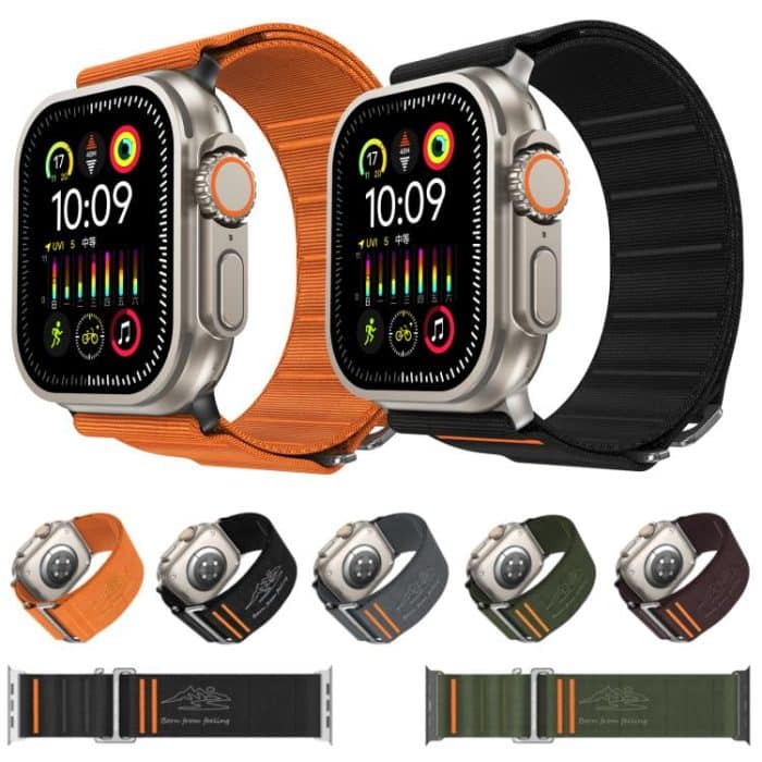 Traveler Nylon Watch Band, For Apple Watch 46mm / 49mm / 45mm / 44mm, For Apple Watch 42mm / 41mm / 40mm / 38mm – Bild 2