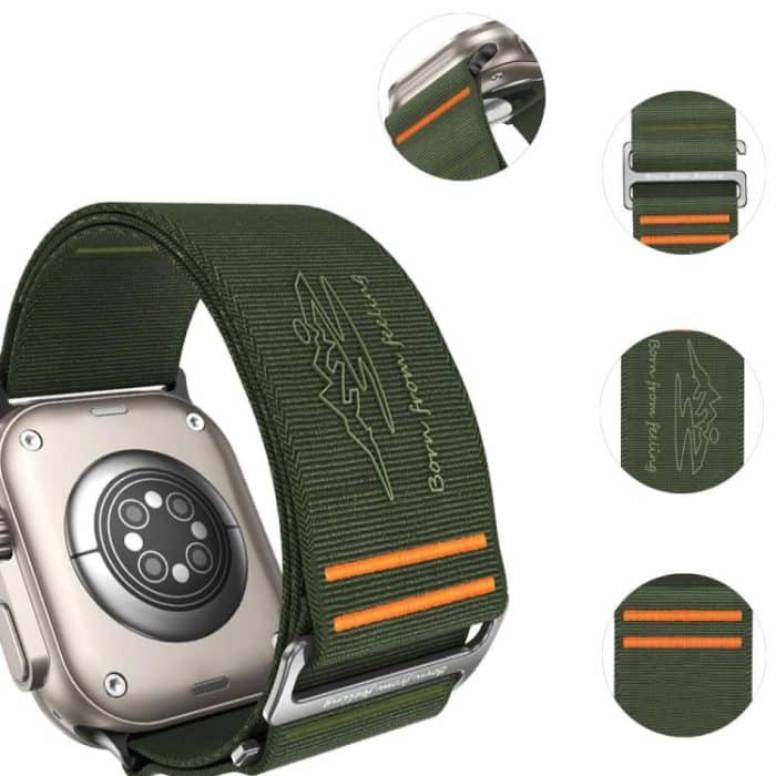 Traveler Nylon Watch Band, For Apple Watch 46mm / 49mm / 45mm / 44mm, For Apple Watch 42mm / 41mm / 40mm / 38mm – Bild 3