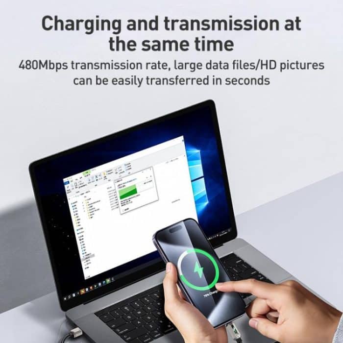 Yesido CA137L 12W USB to 8 Pin Streamer Light Data Cable, Length: 1.2m – Bild 6