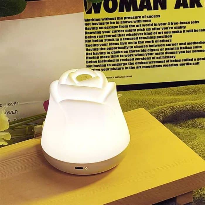 3W Rose Night Light Bedside Touch Sensor Ambient Lighting – Bild 1