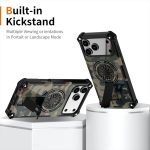 Camouflage Kickstand Rotating Shaft MagSafe Phone Case, For iPhone 16 Pro Max, For iPhone 16 Pro, For iPhone 16 Plus – Bild 2