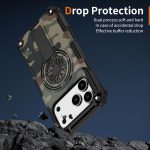 Camouflage Kickstand Rotating Shaft MagSafe Phone Case, For iPhone 16 Pro Max, For iPhone 16 Pro, For iPhone 16 Plus – Bild 5